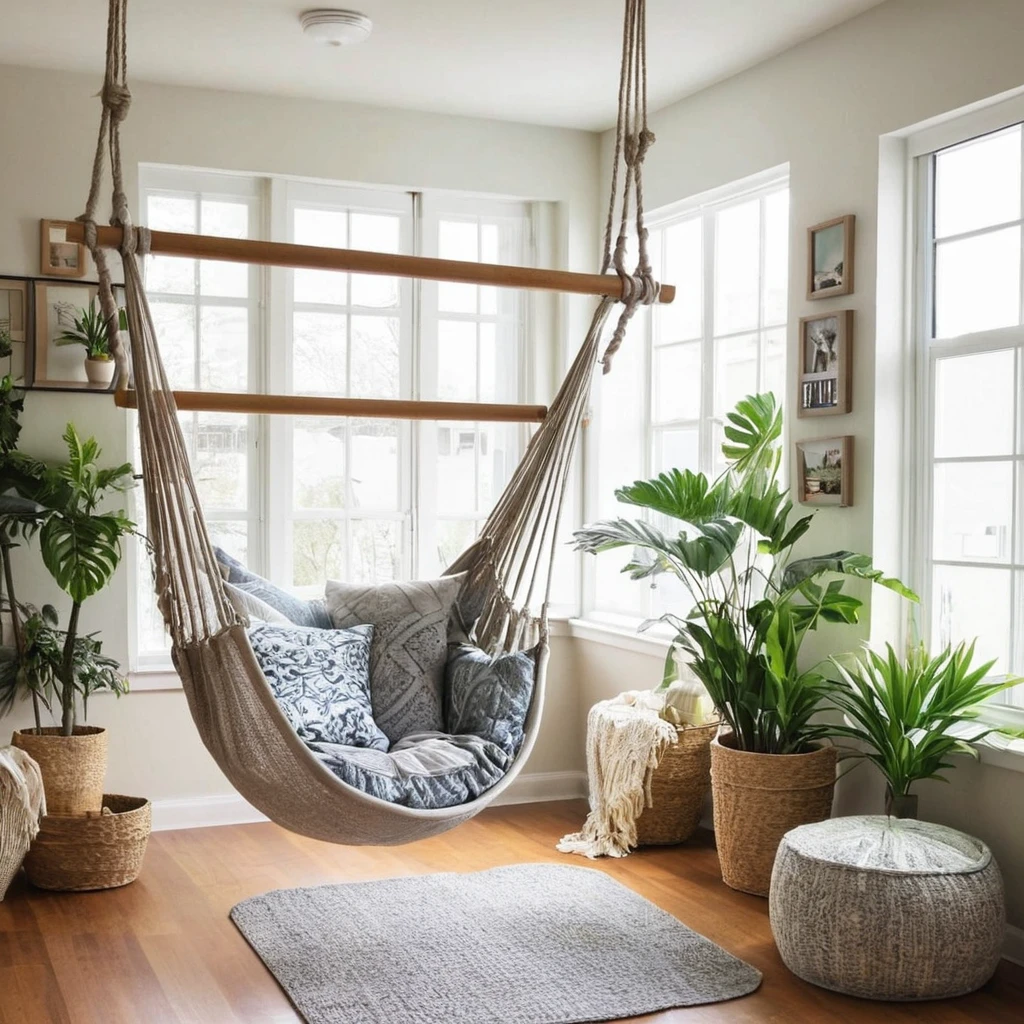 Hanging Hammocks for Extra Seating