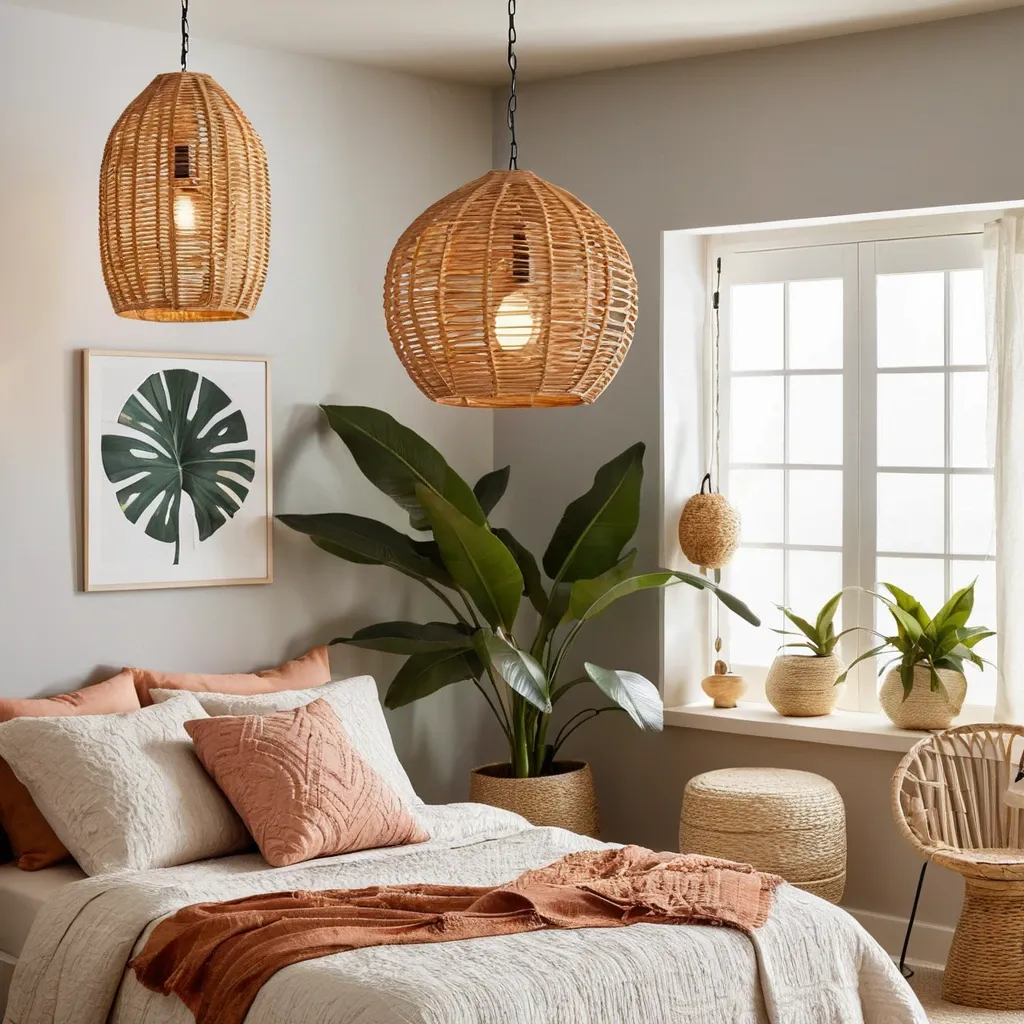 Hanging Rattan Lighting