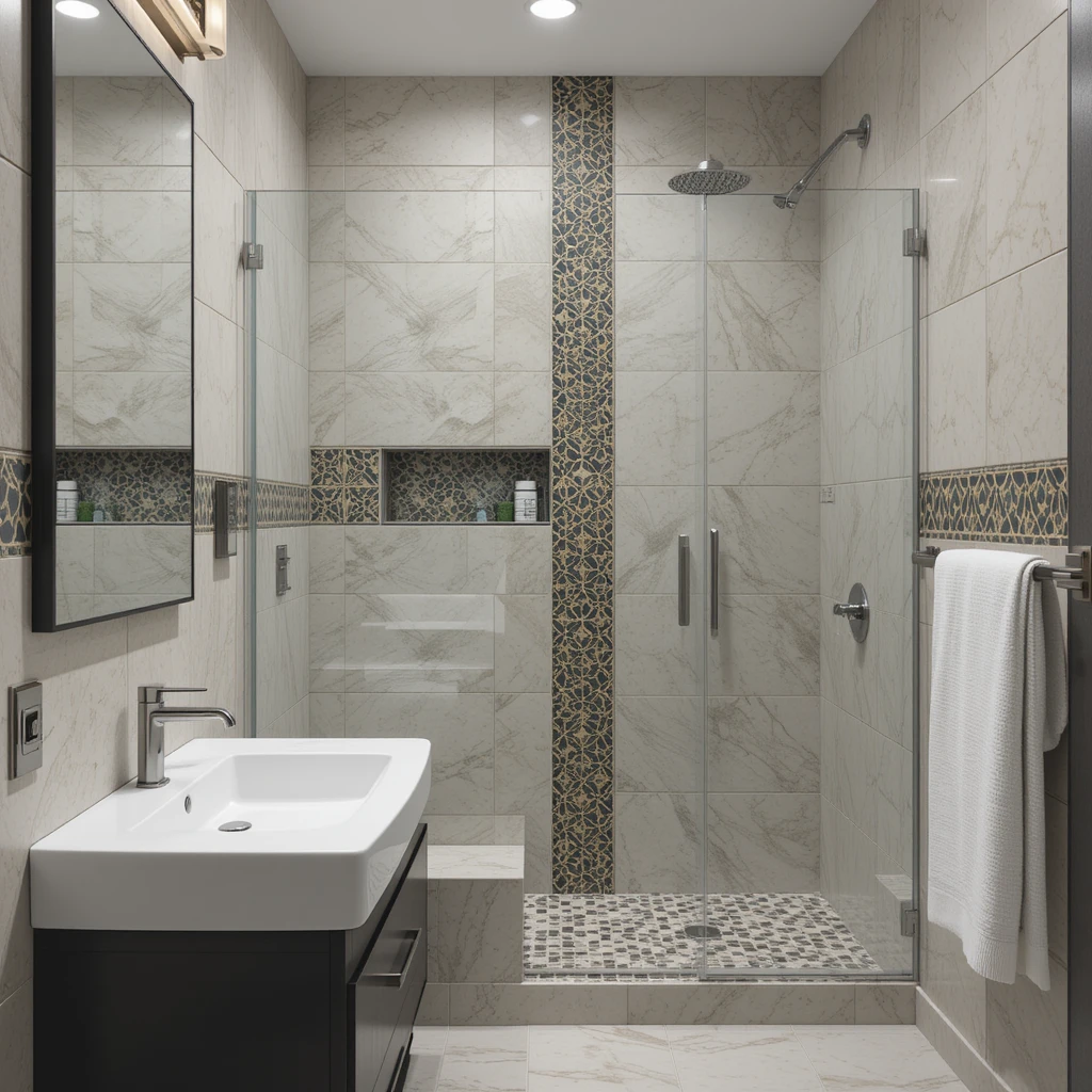 Incorporate Bold Tiles in Small Amounts
