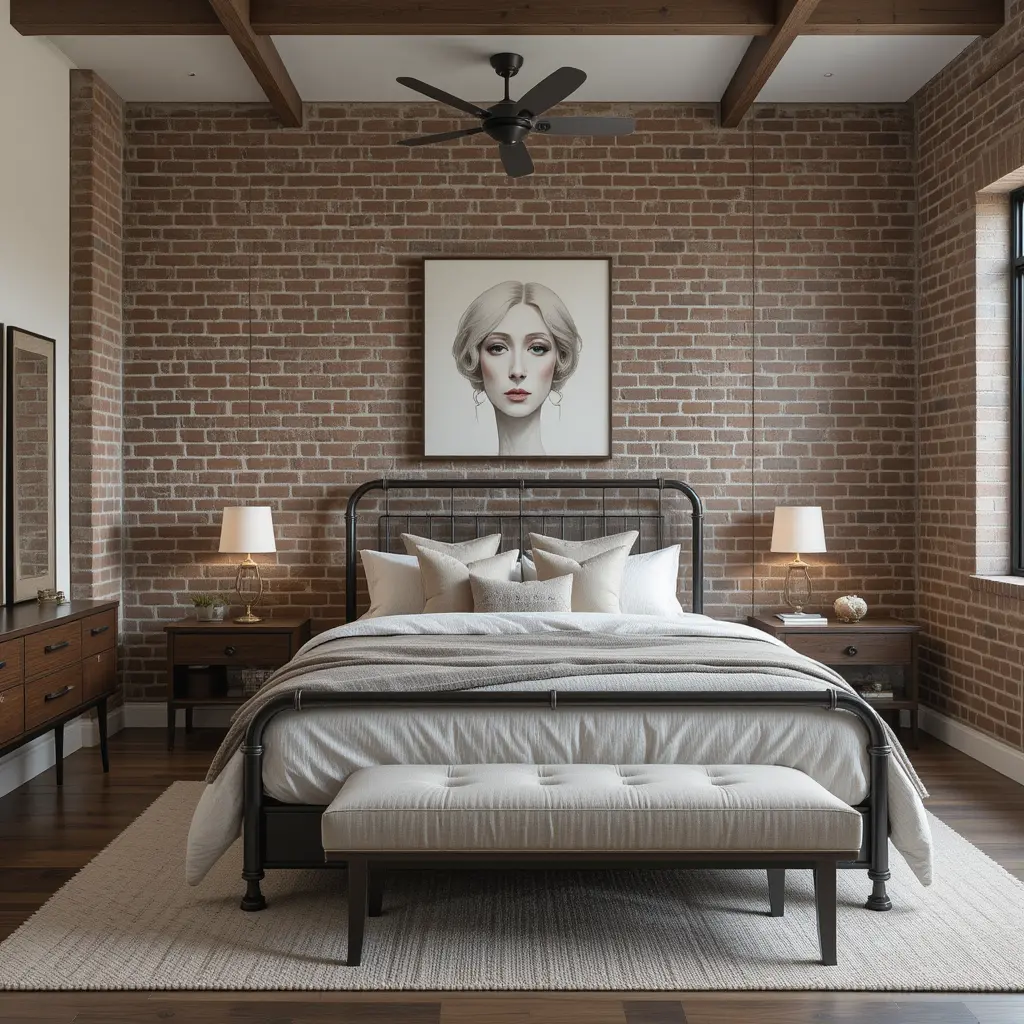 Industrial Chic with Exposed Brick and Metal