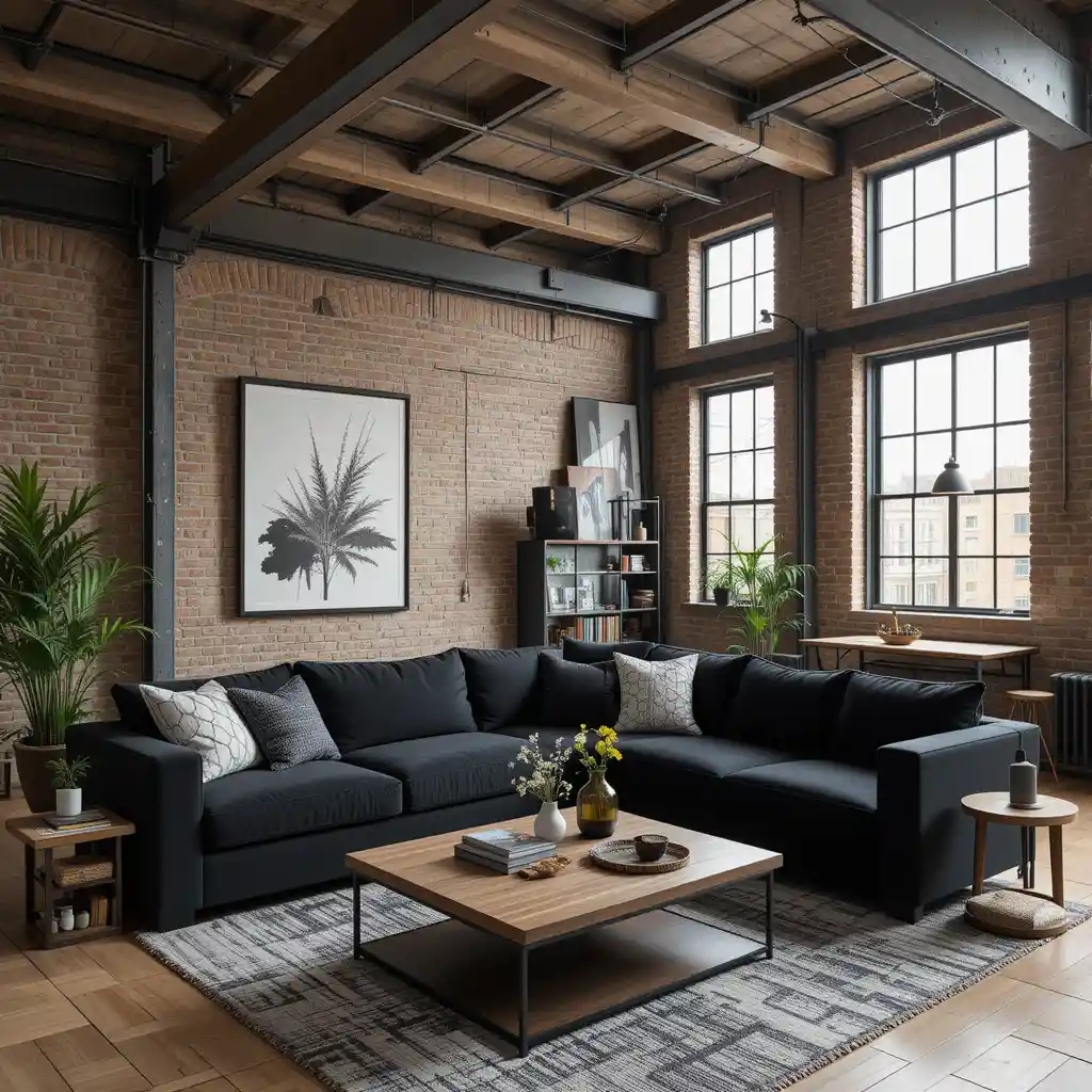 Industrial Loft Living Room