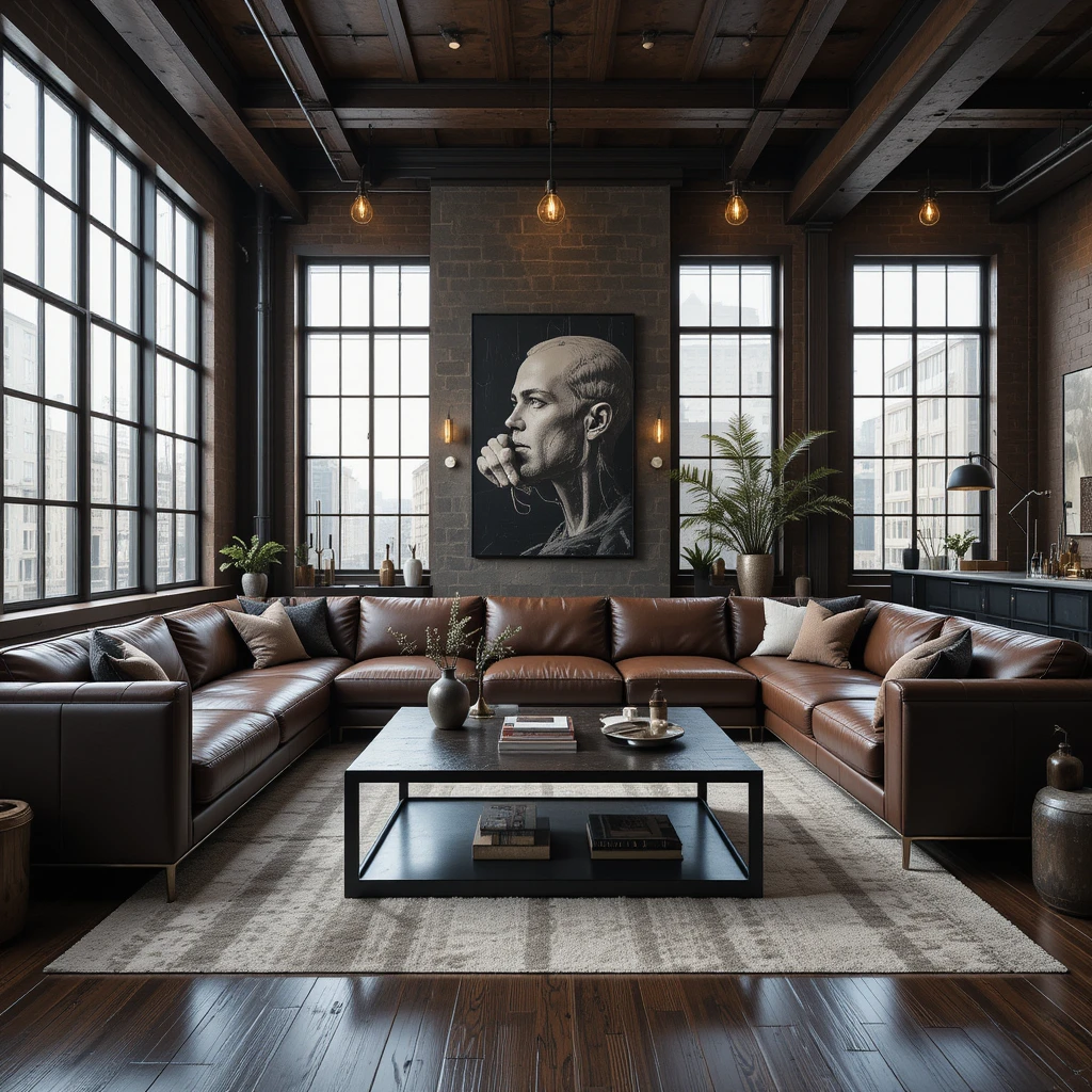 Industrial Luxe with Leather and Steel