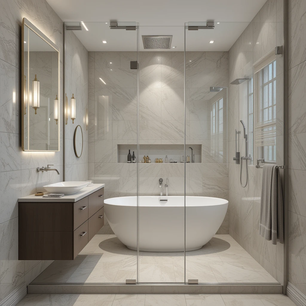 Install a Frameless Glass Shower Enclosure