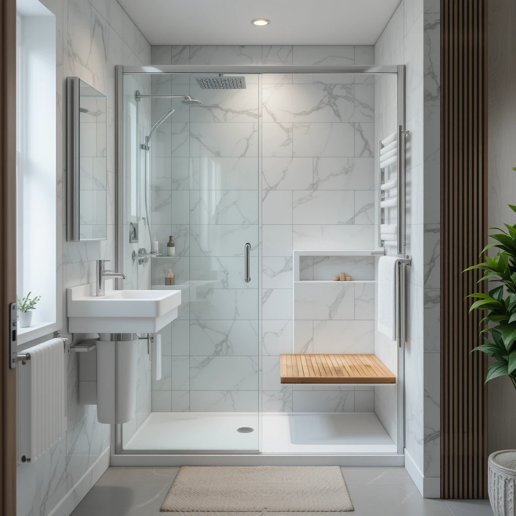 Install a Shower Bench