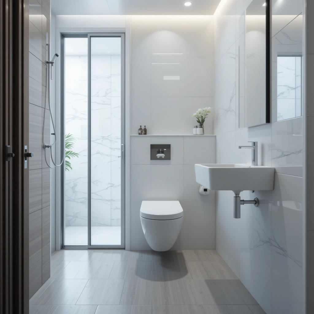 Install a Space-Saving Toilet
