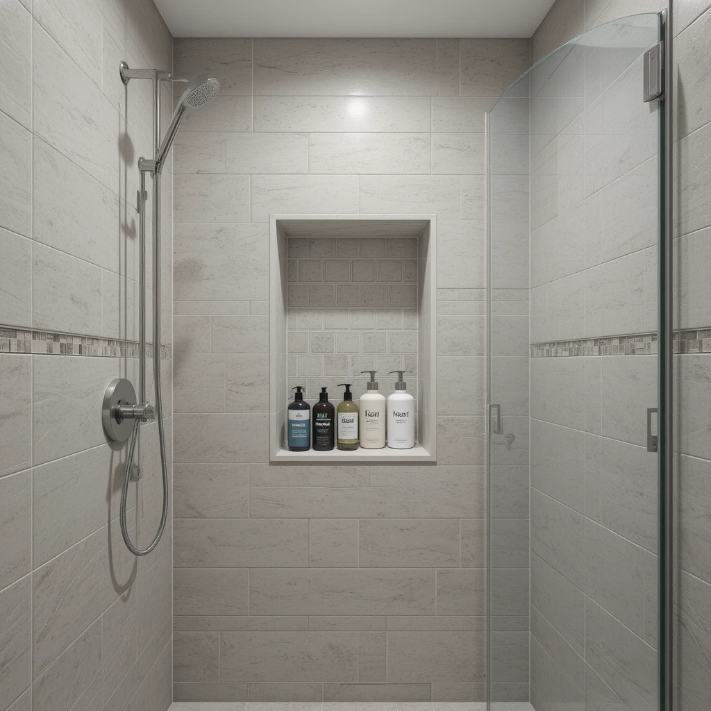 Install a Tiled Shower Niche