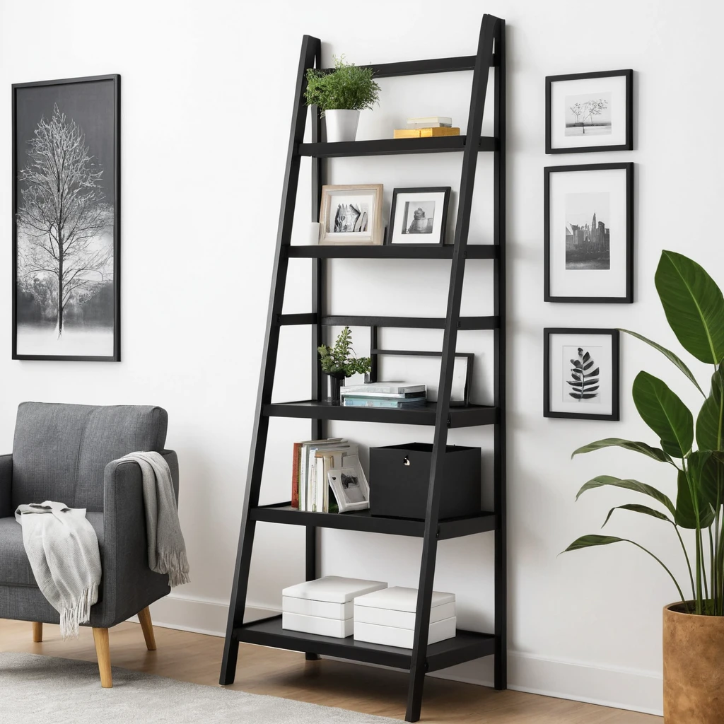 Ladder Bookshelf for a Modern Touch