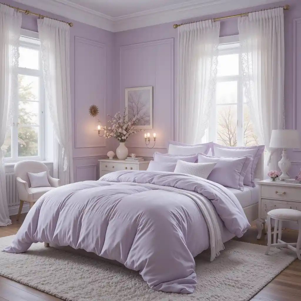Lilac and White Elegance