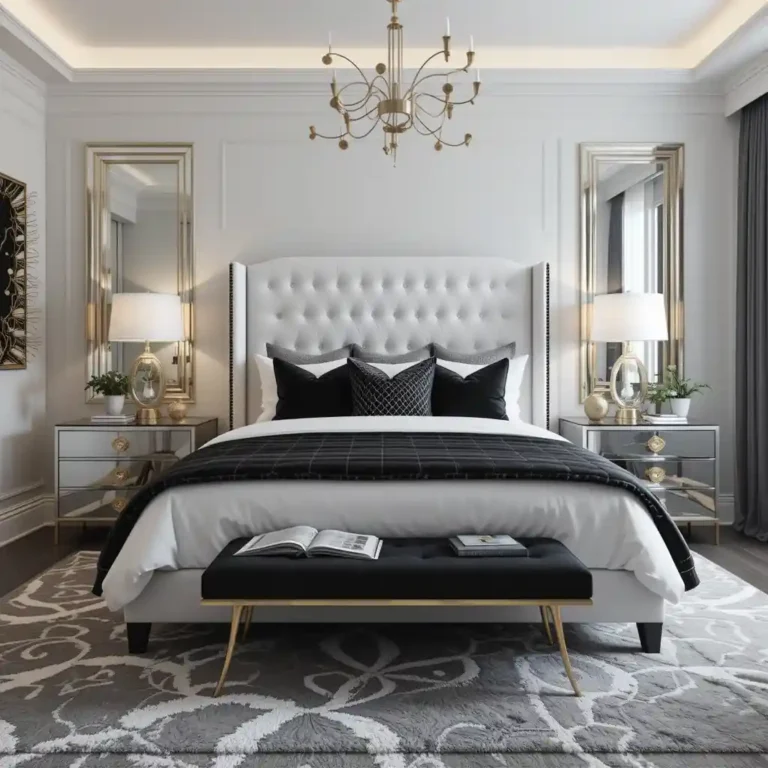 48 Bold Black, White, and Grey Bedroom Ideas