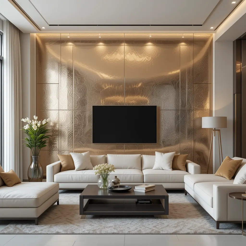 Metallic Accent Wall