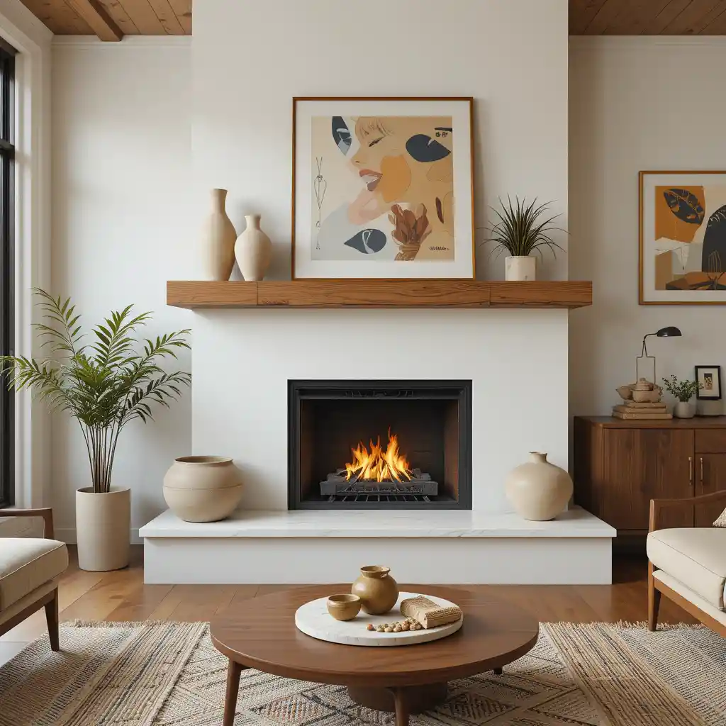 Mid-Century Modern Fireplace