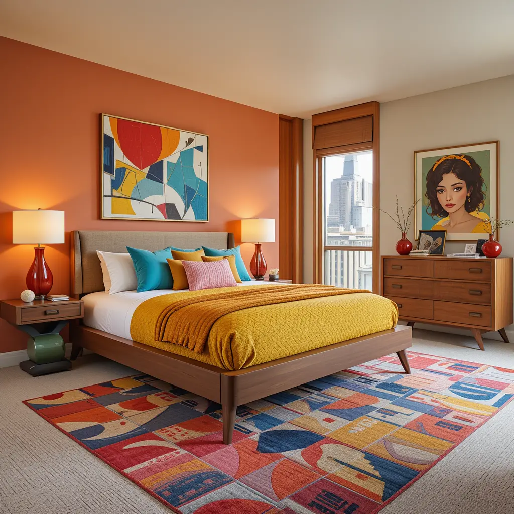 Mid-Century Modern with Bold Shapes and Lines