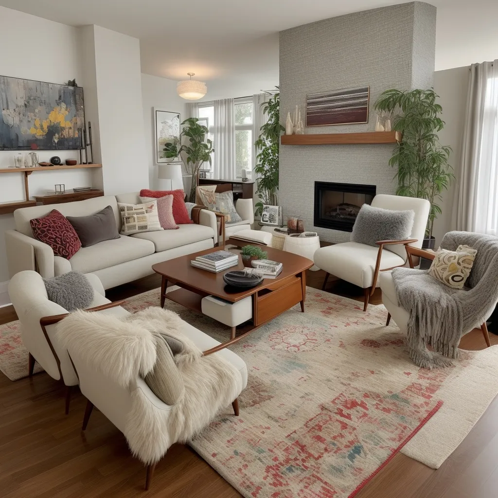Mid-Century Modern with Cozy Accents