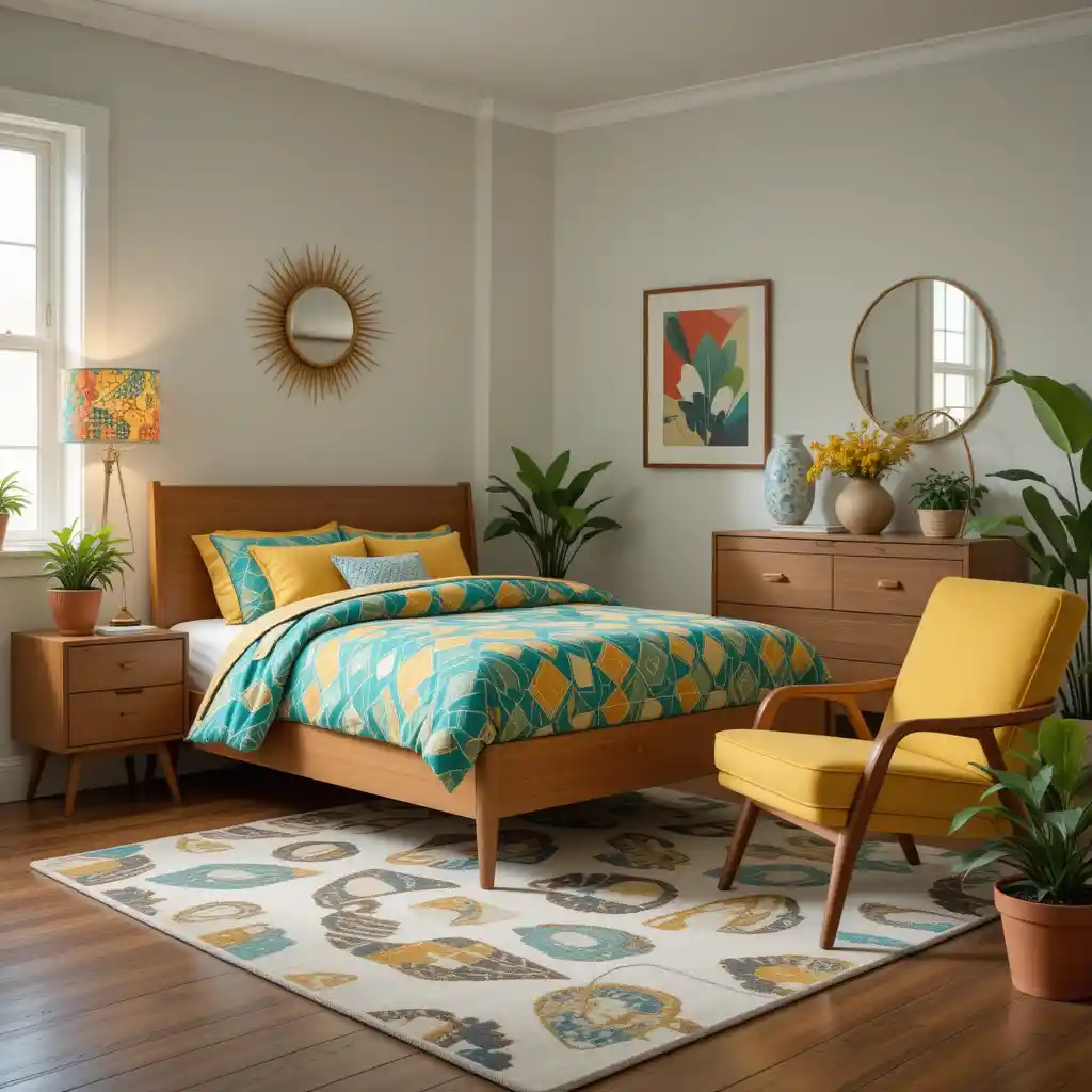 Mid-Century Retro Revival Bedroom