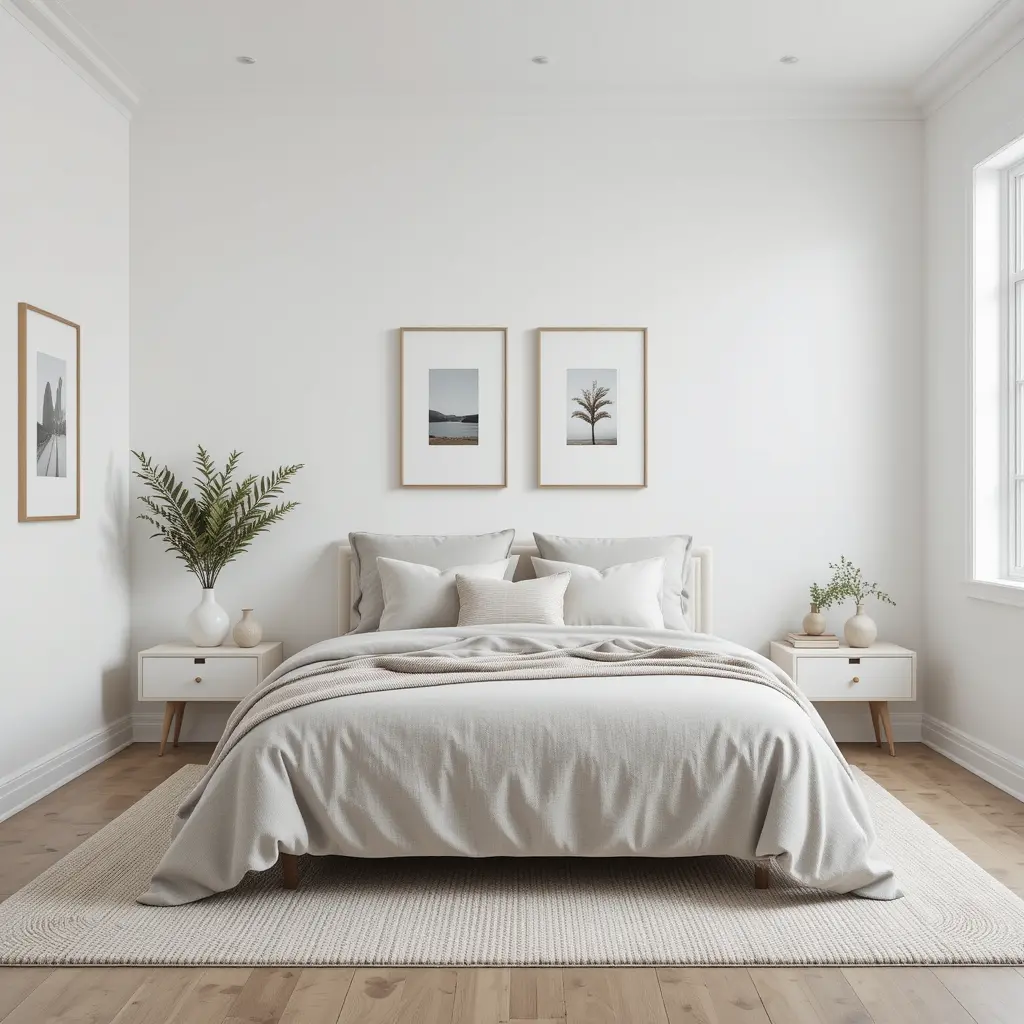 Minimalist Preppy Bedroom
