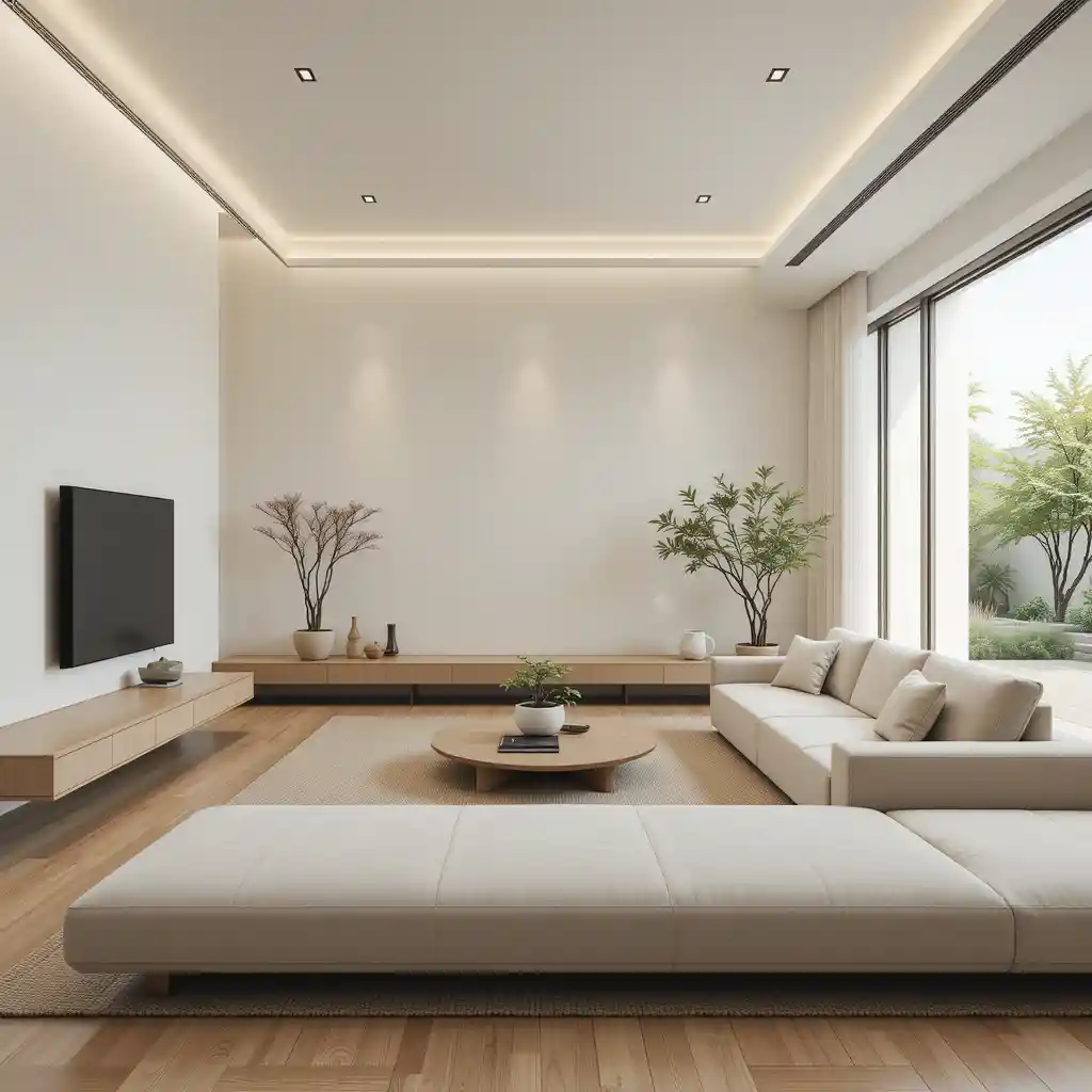 Minimalist Zen Living Room