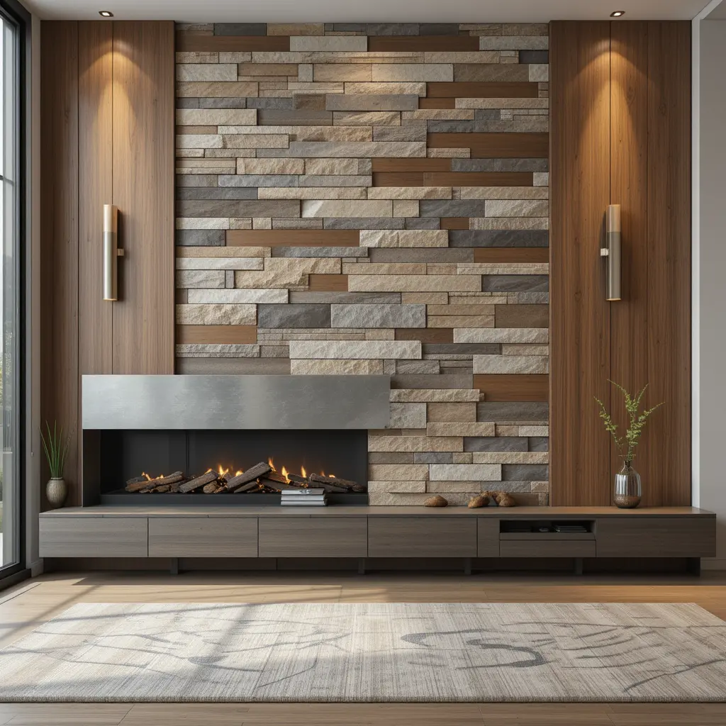 Mixed Material Wall