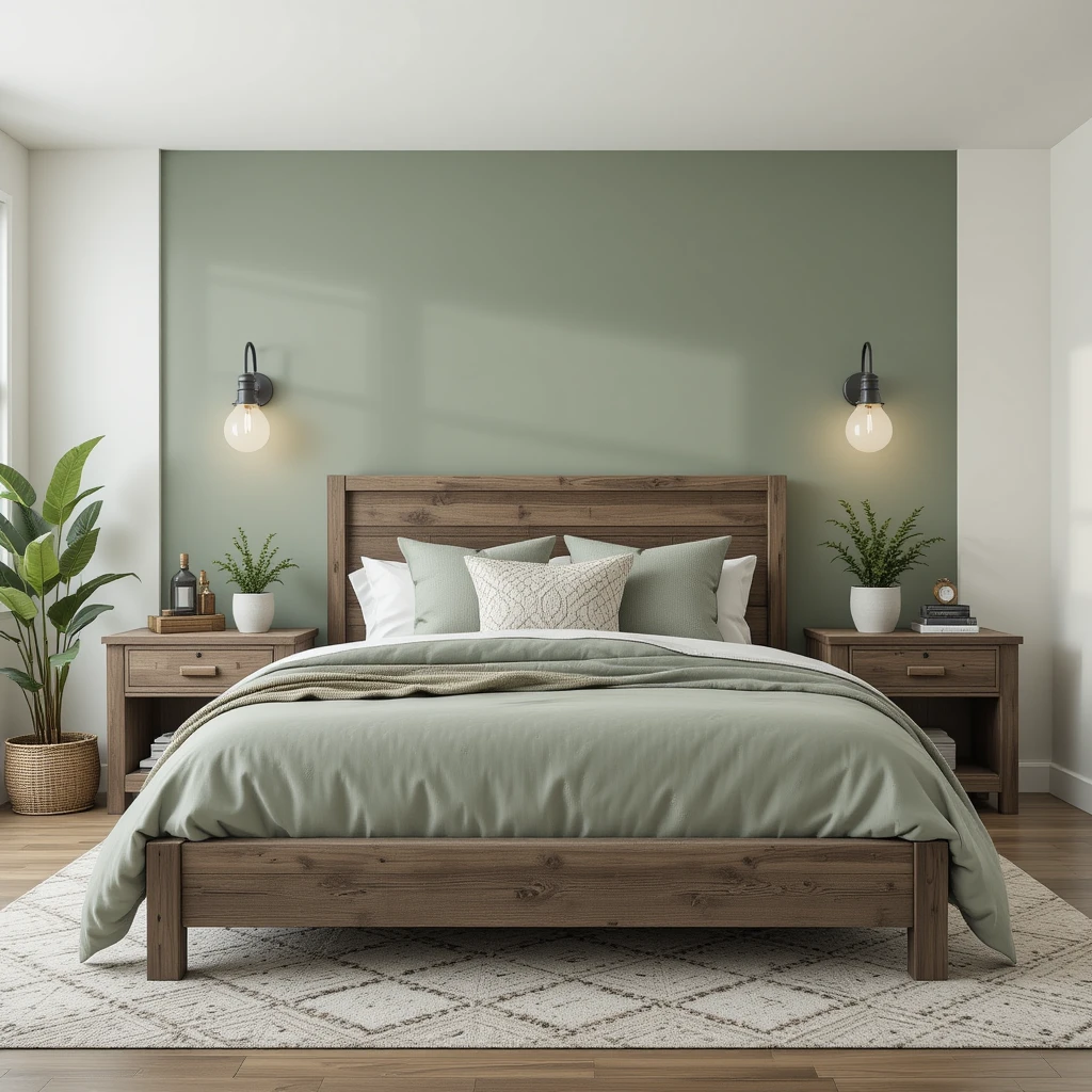 Modern Farmhouse with Sage Green