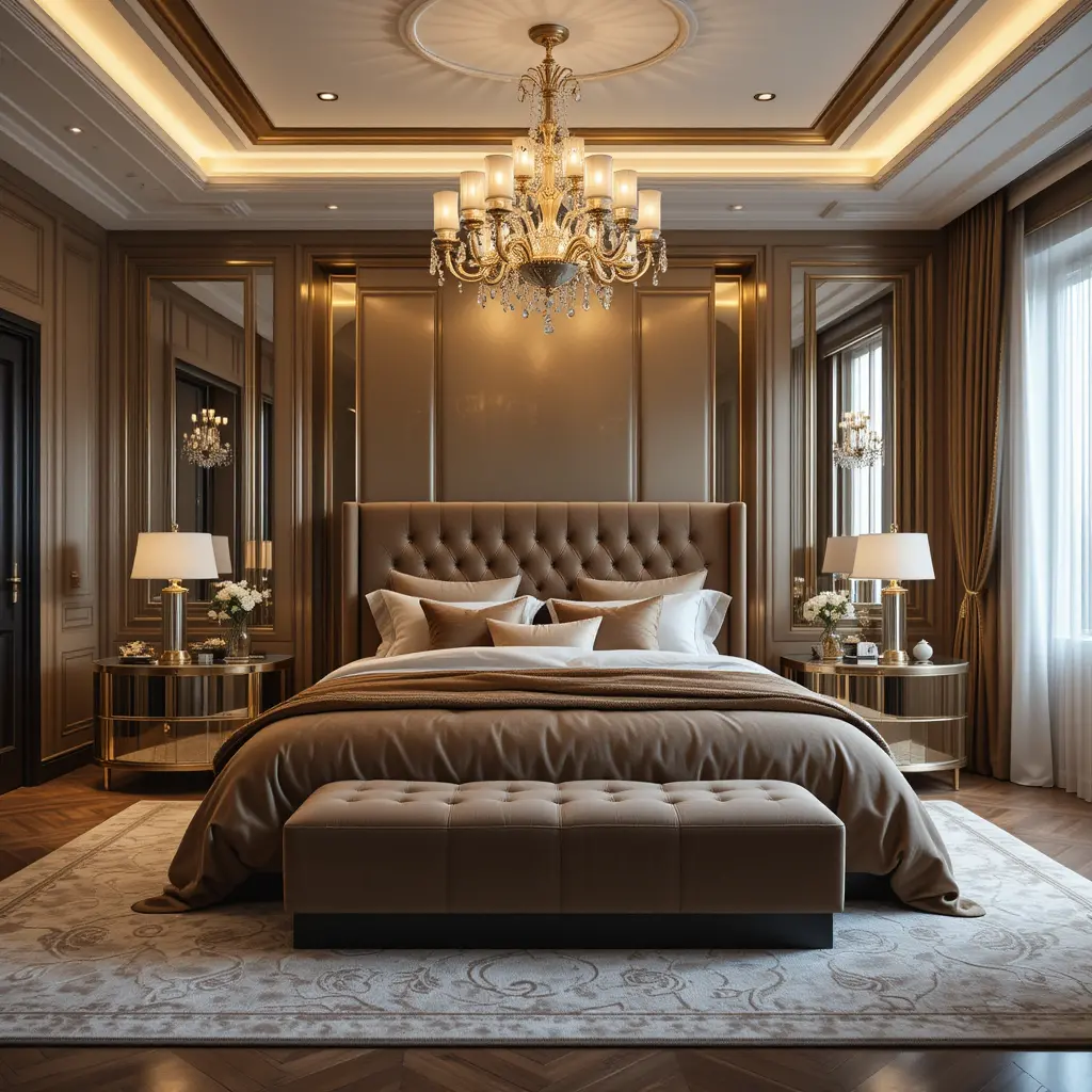 Modern Glam with Metallic Accents