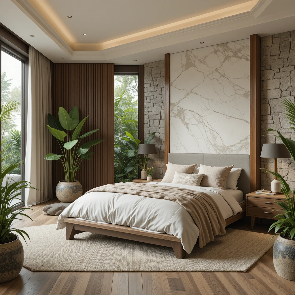 Natural Materials and Indoor Plants