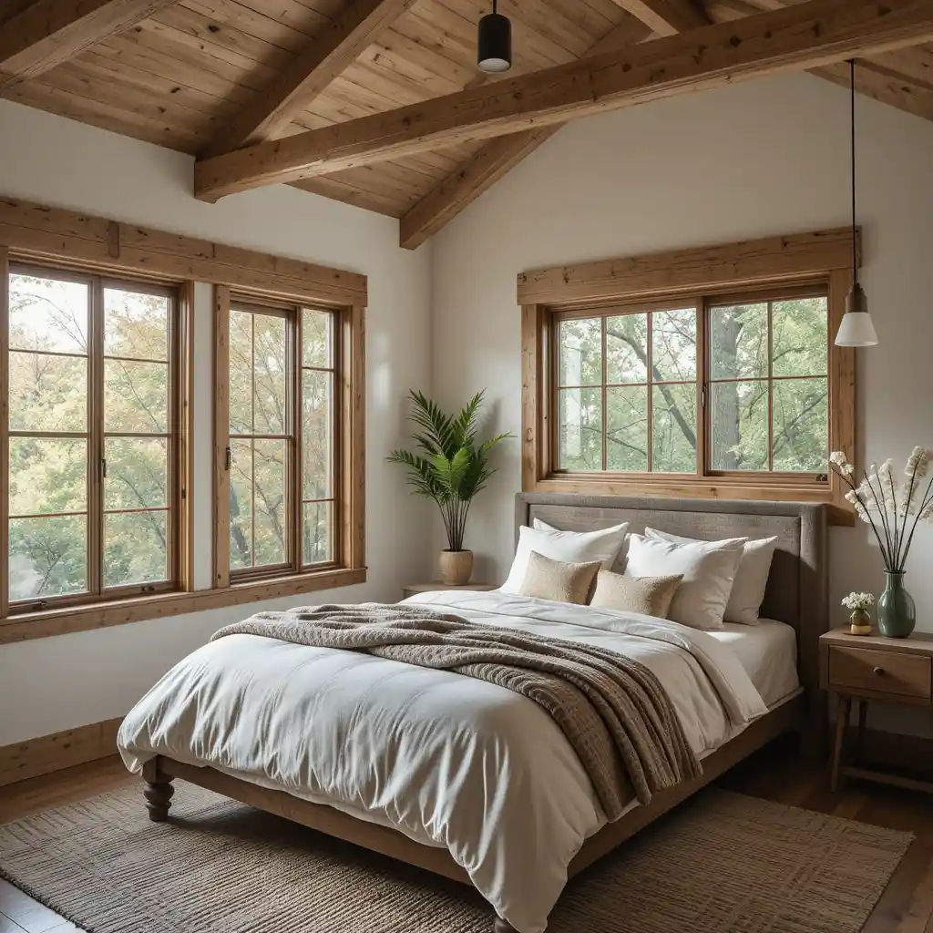 Natural Wood Window Frames