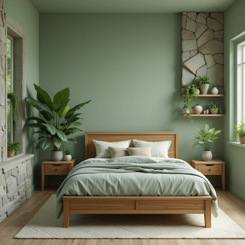 Nature-Inspired Sage Green Bedroom