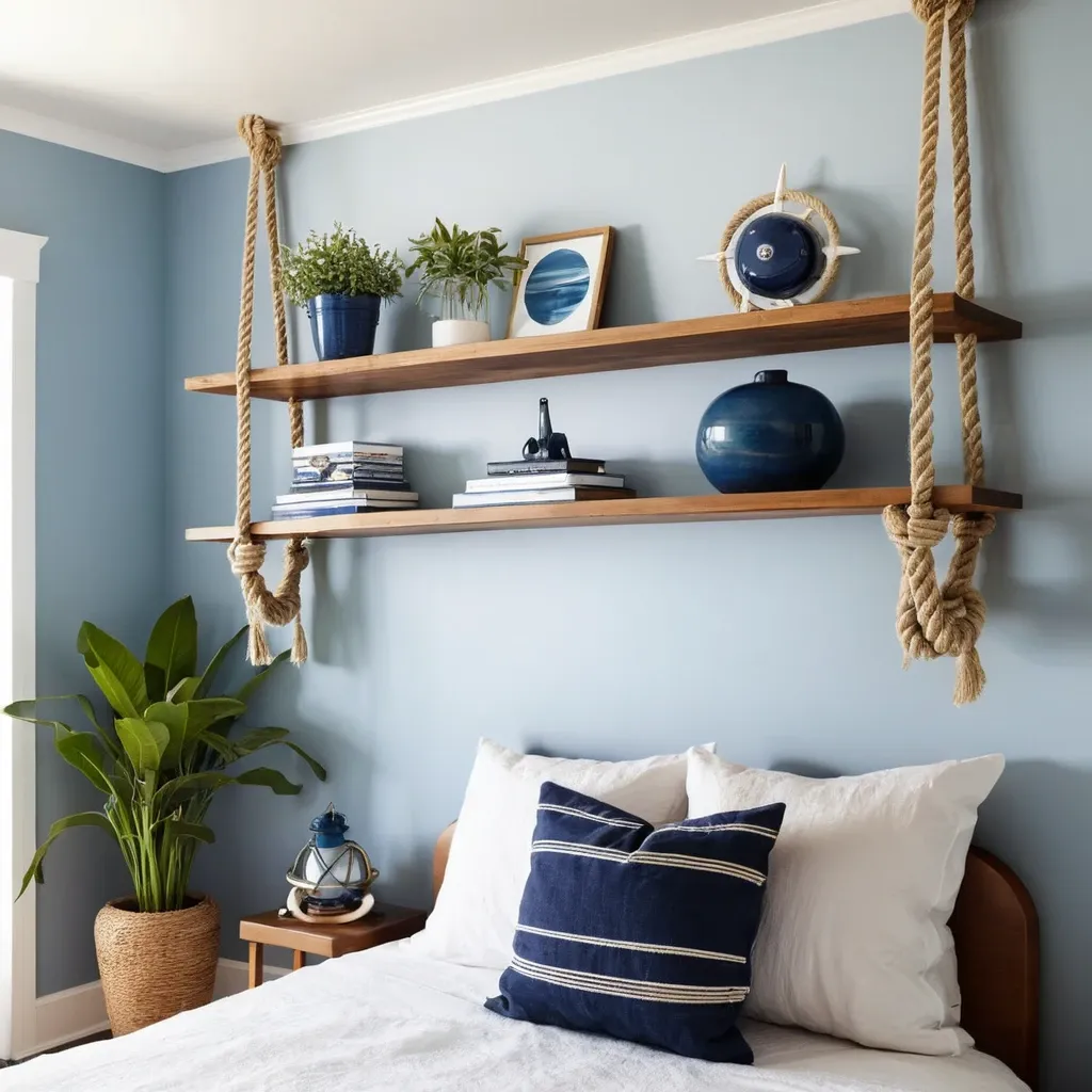Nautical Rope Shelving