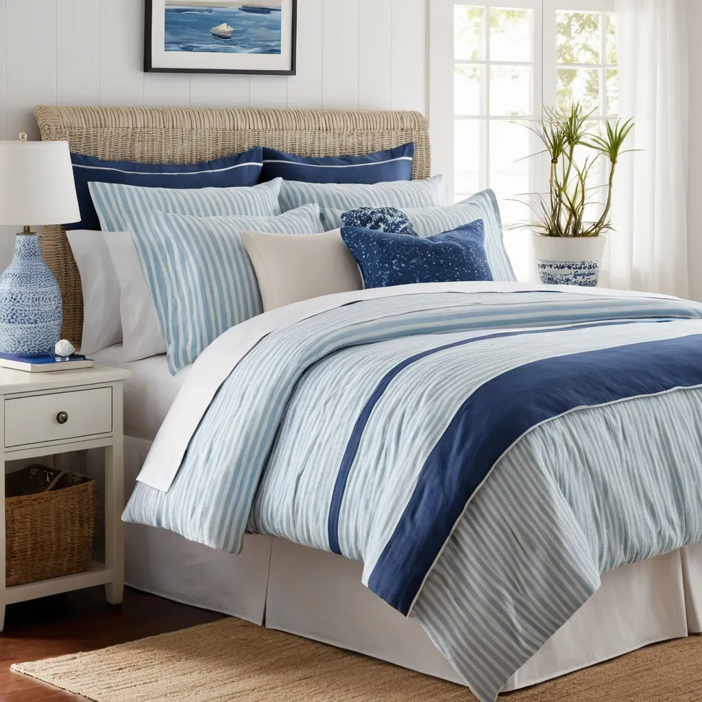 Nautical Striped Bedding