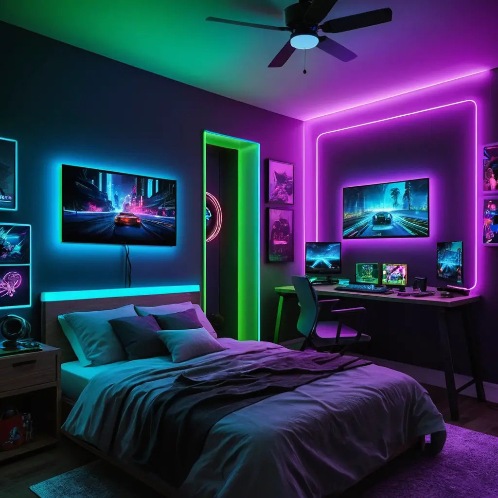 Neon Gaming Ambience