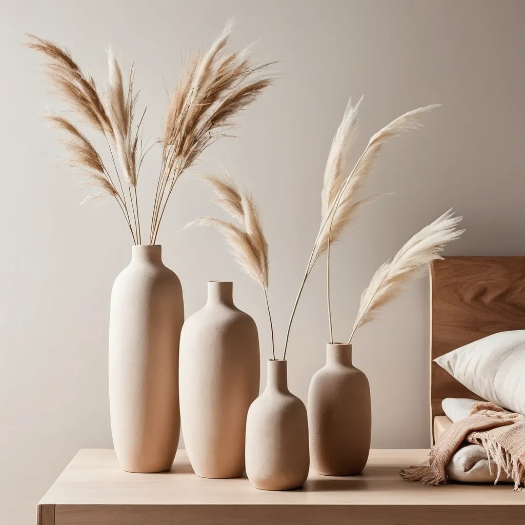 Neutral Clay Vases