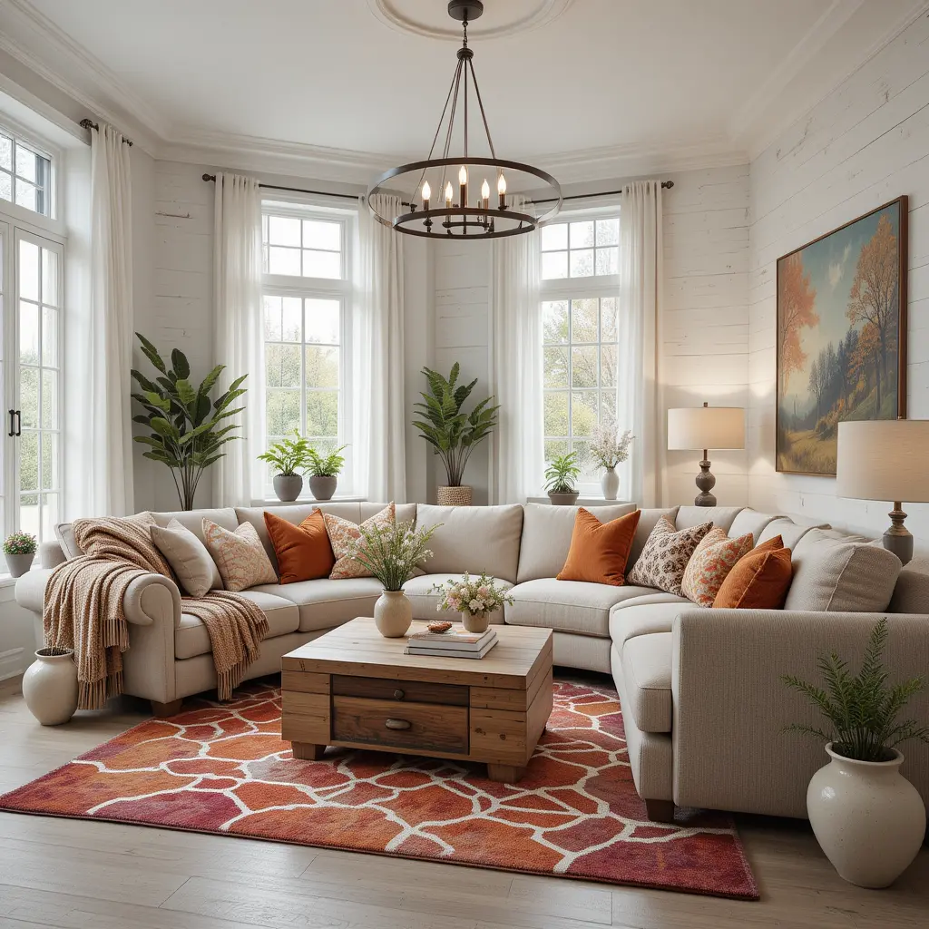 Neutral Color Scheme with Bold Accents
