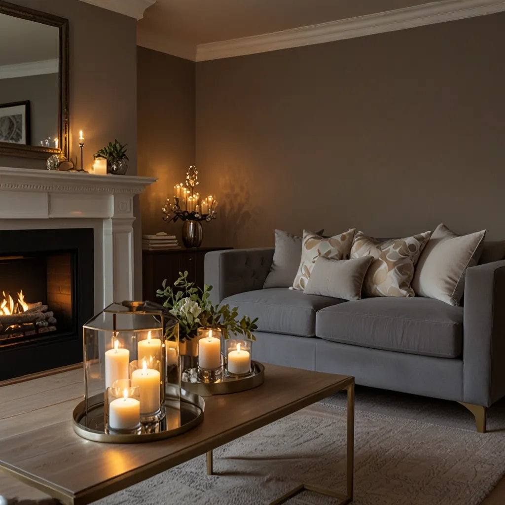 Neutral Tones with Warm Lighting