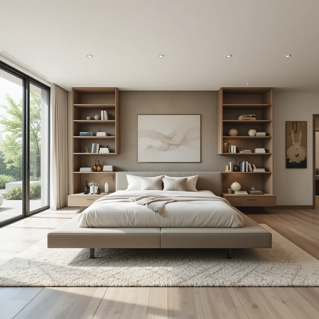 Open Concept Bedroom for a Spacious Feel