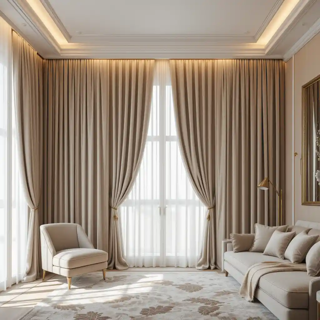 Opulent Silk Curtains for Added Sophistication