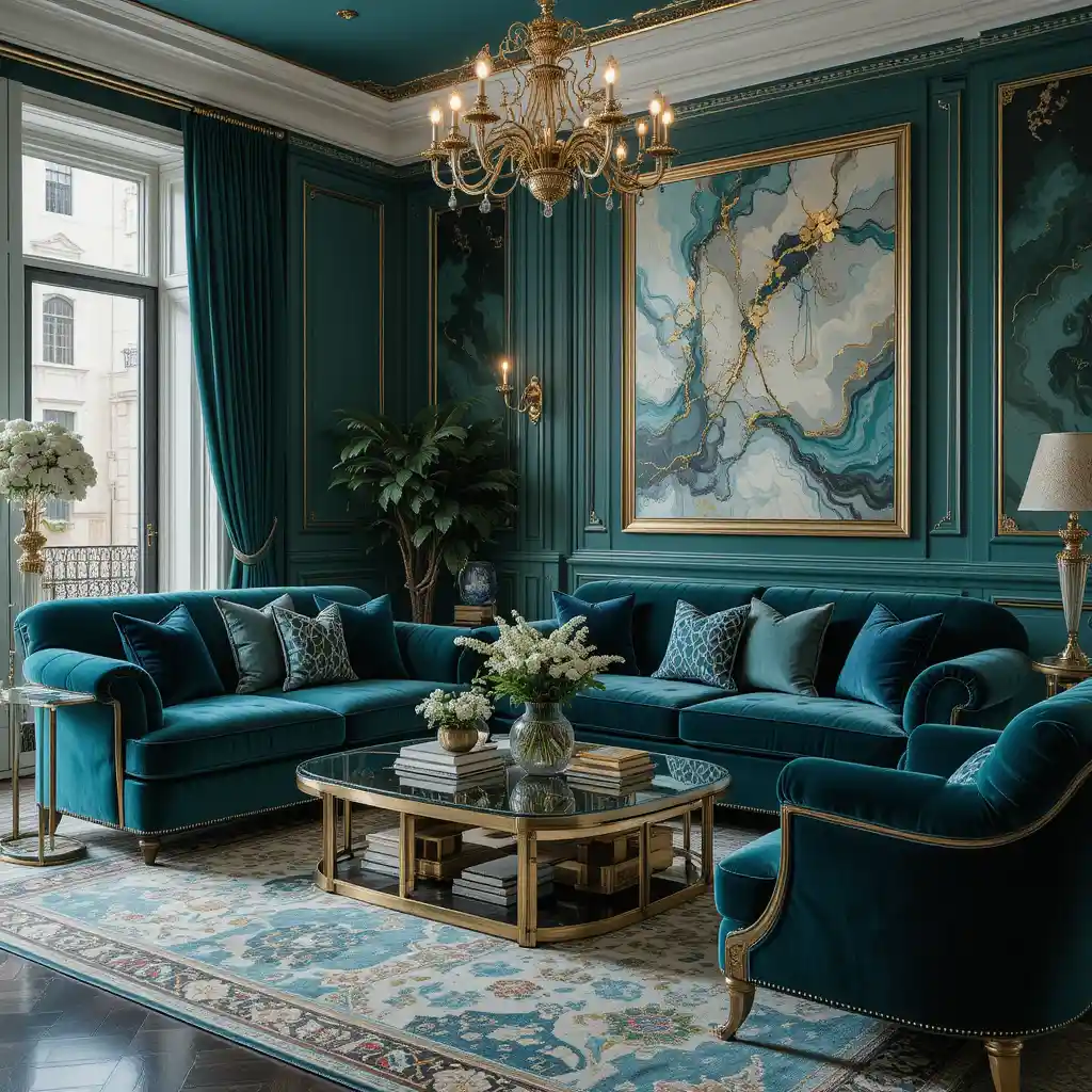 Opulent Velvet Upholstery