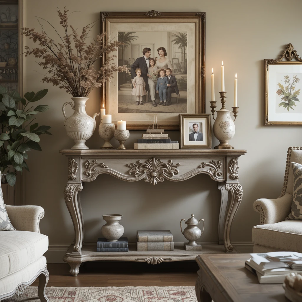 Ornate Wooden Console Tables
