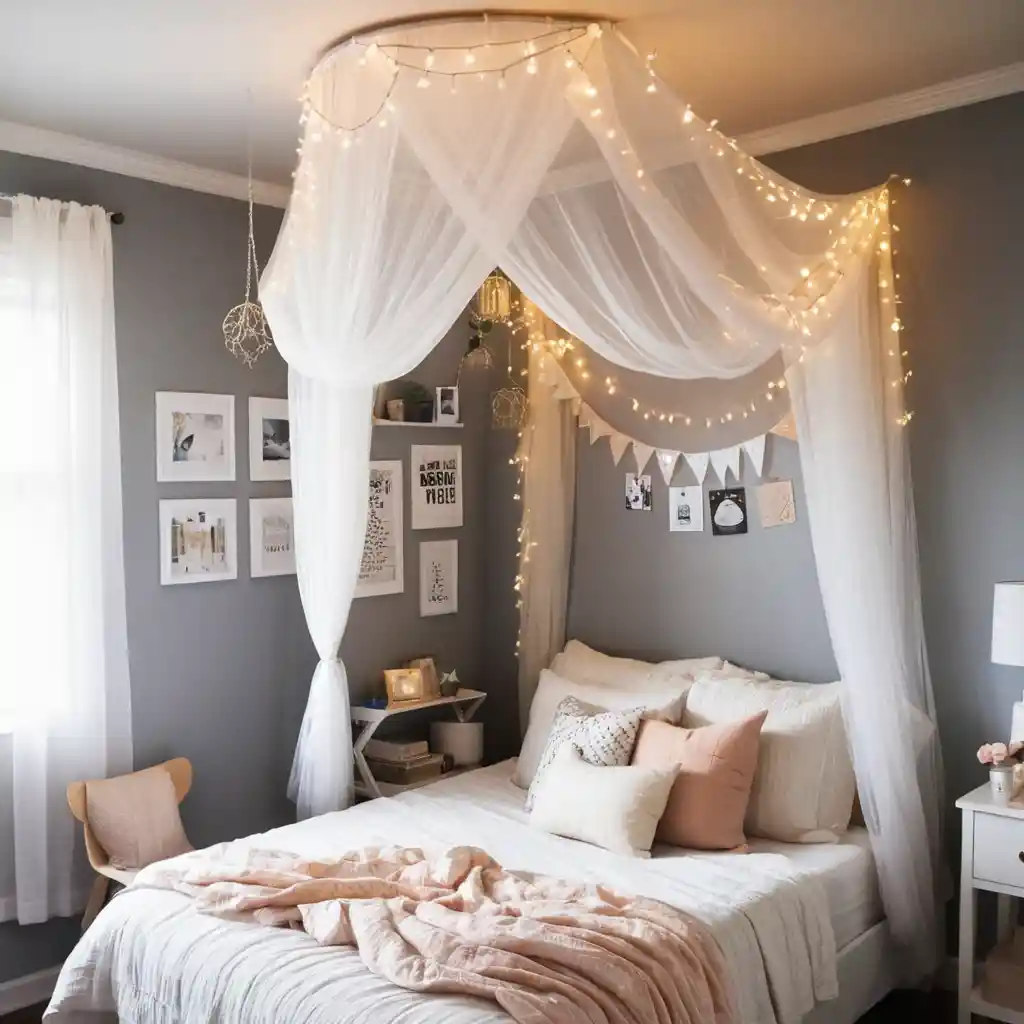 Overhead Canopy for a Cozy Vibe