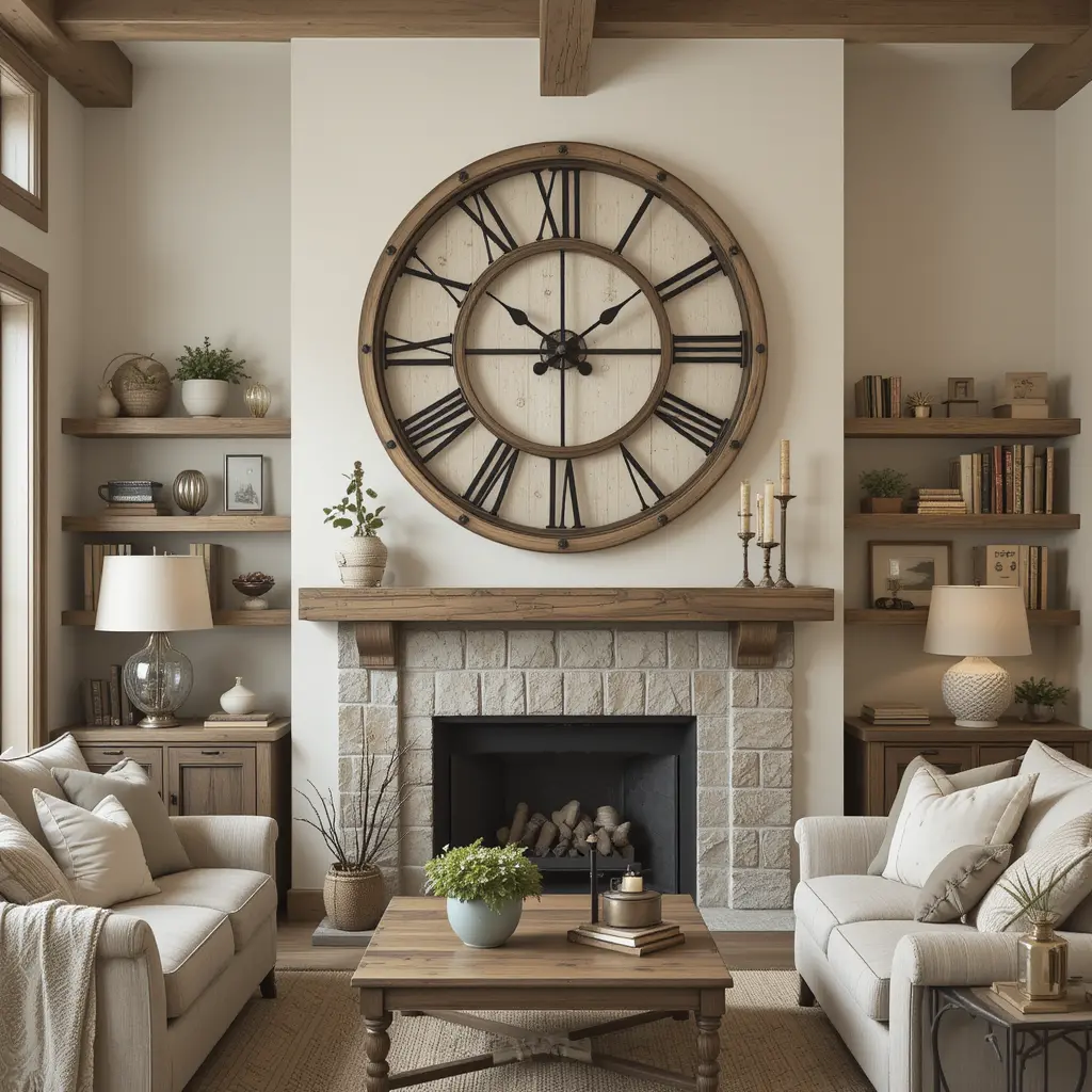 Oversized Farmhouse Clock