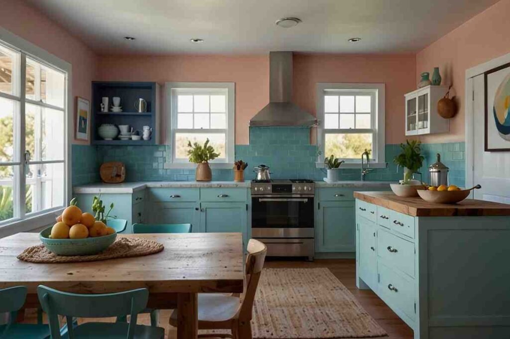 Pastel Colored Walls with Bold Accents