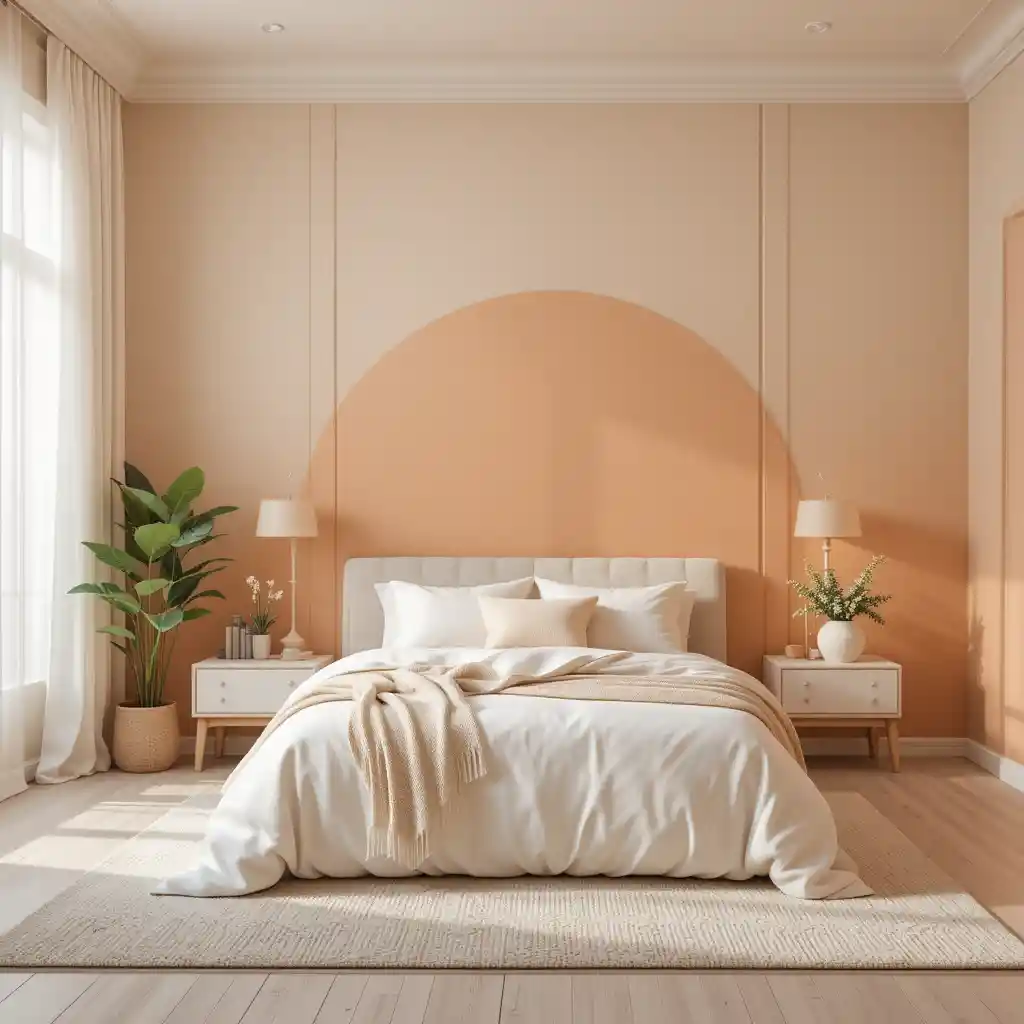Peach Ombre Walls