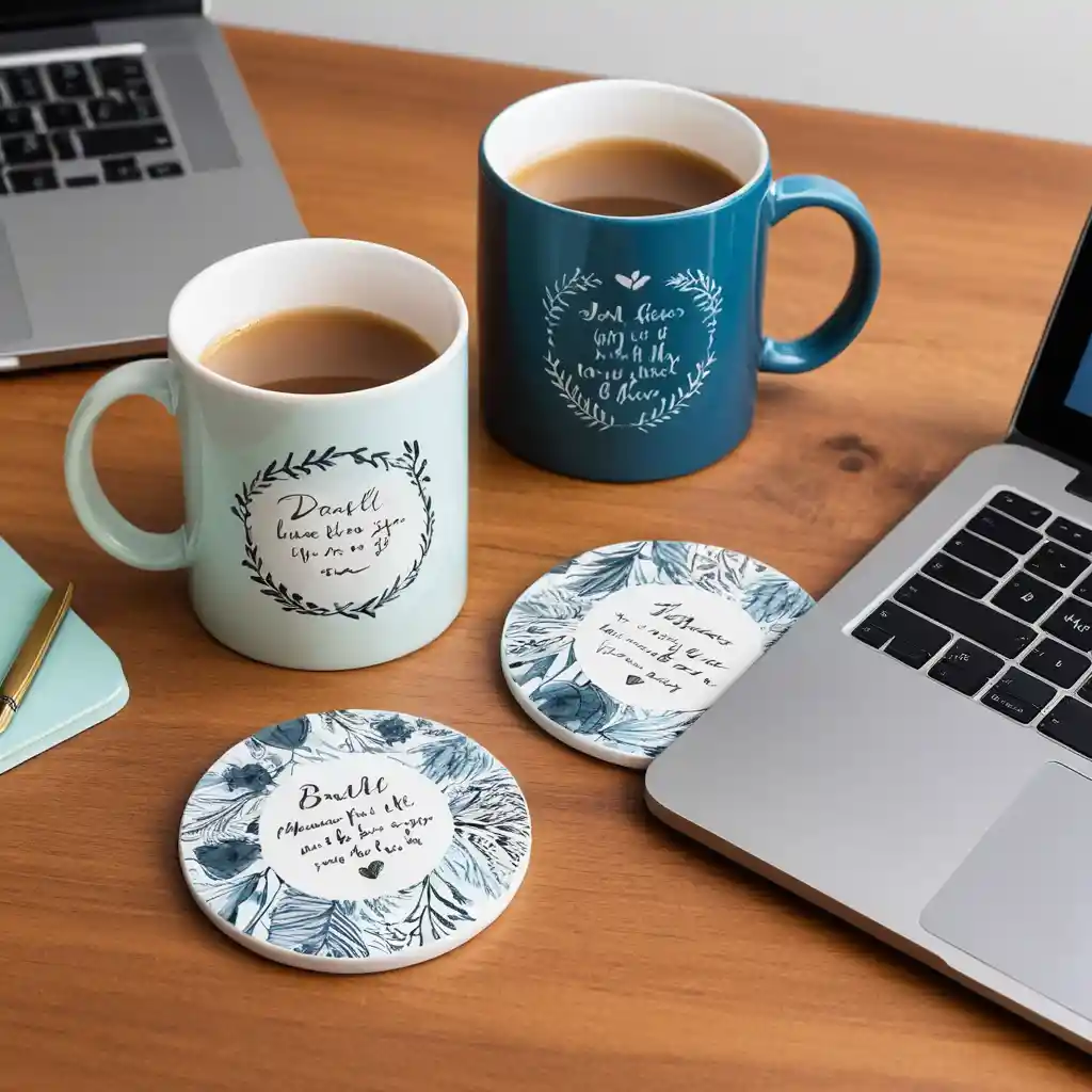 Personalized Coasters and Mugs