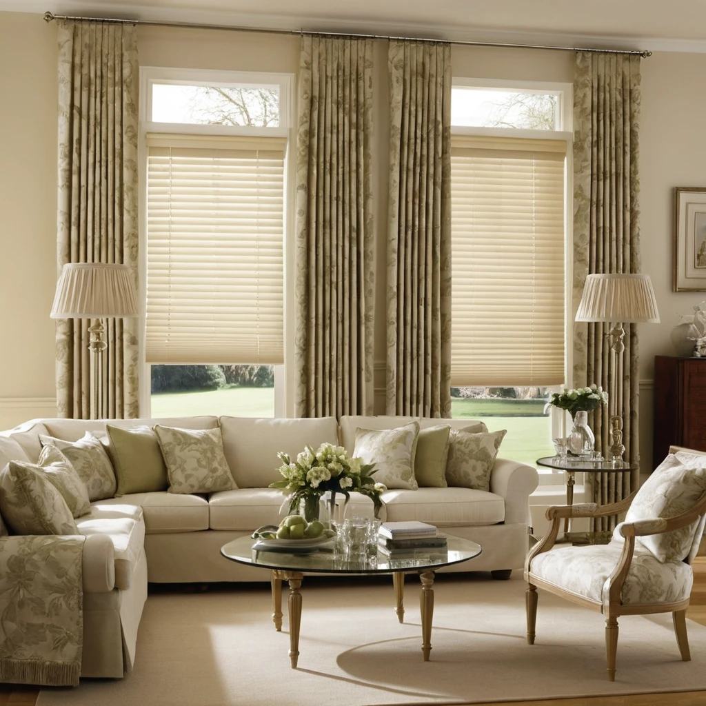 Pinch Pleat Blinds for a Formal Look