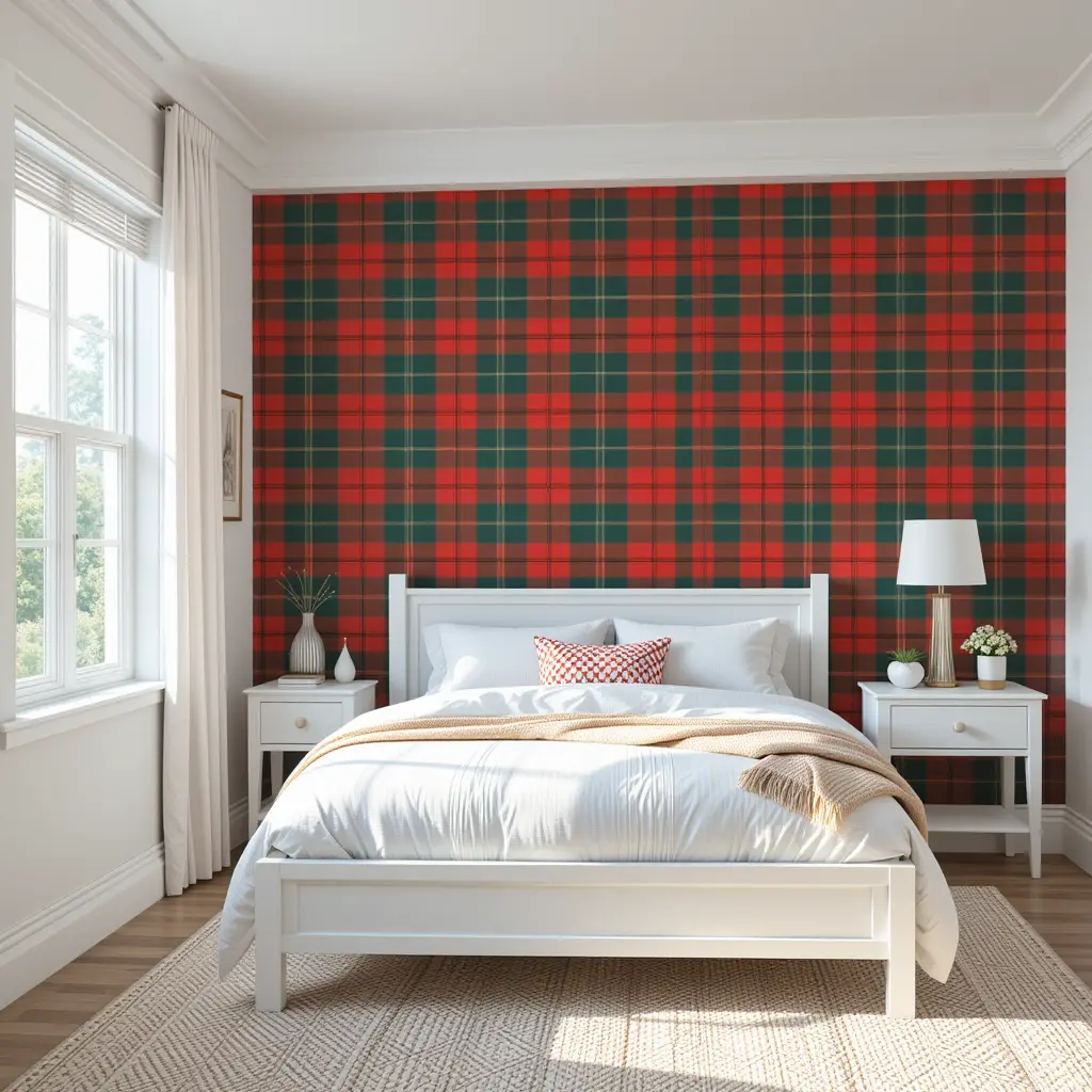 Plaid Accent Wall
