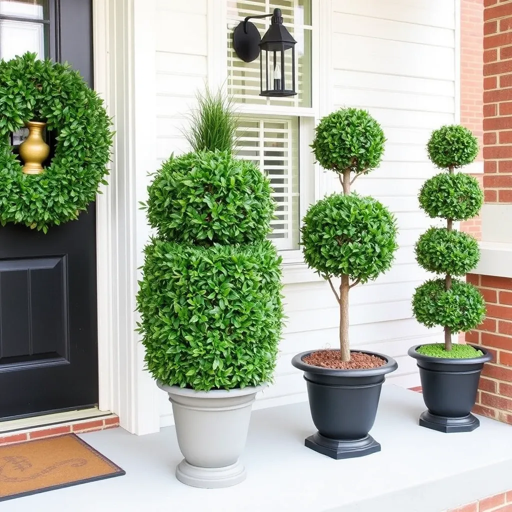 Potted Topiary Trees