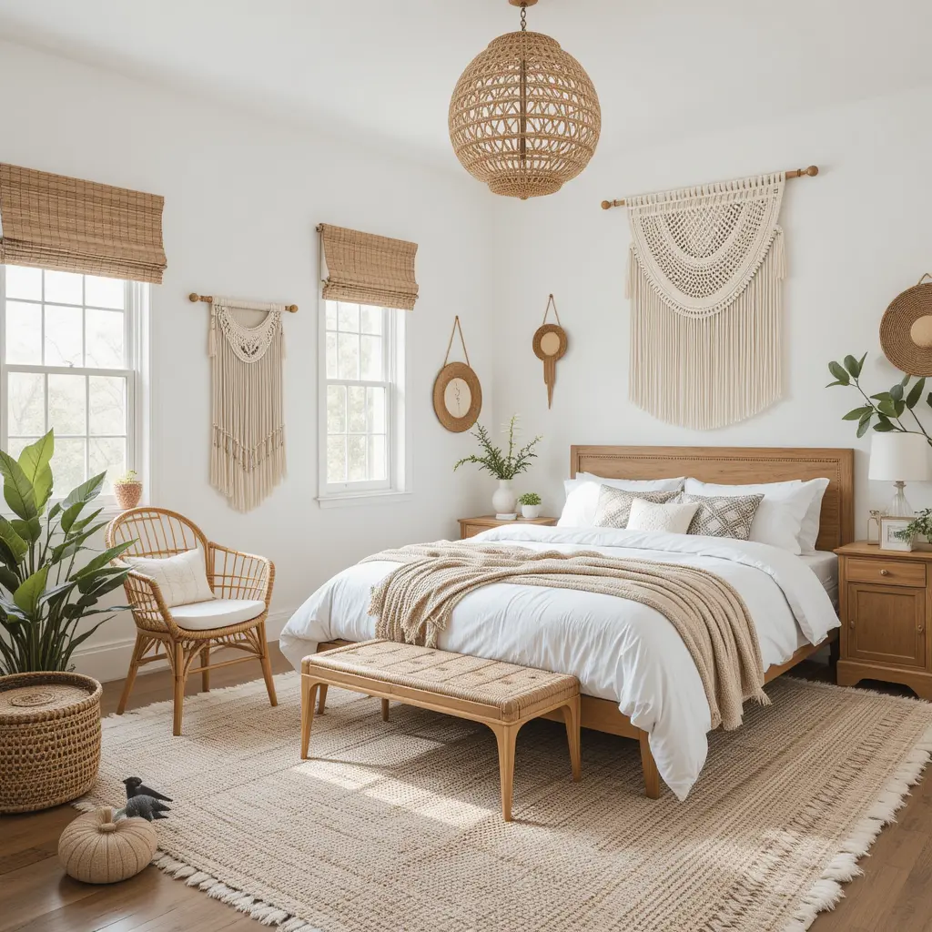 Preppy Bohemian Bedroom