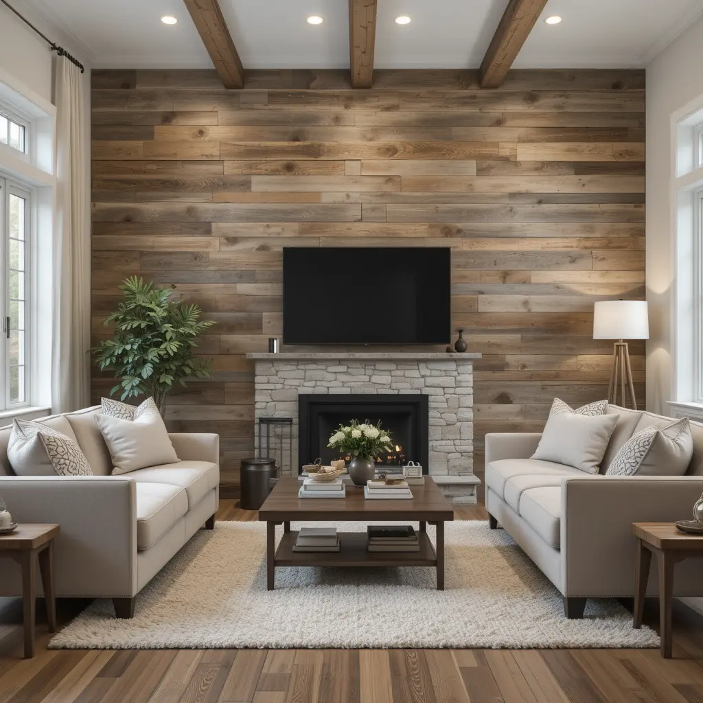 Reclaimed Wood Accent Wall
