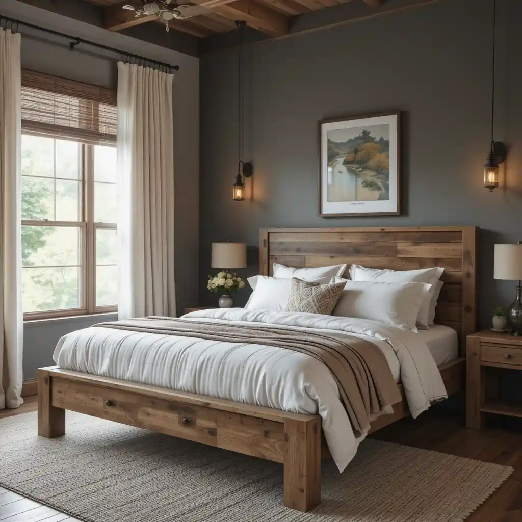Reclaimed Wood Bed Frame