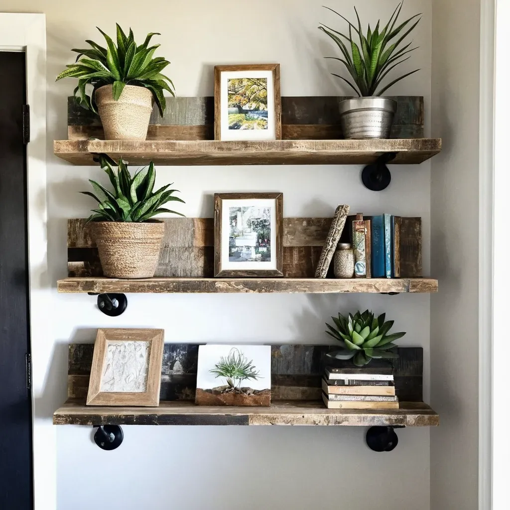Reclaimed Wood Shelves