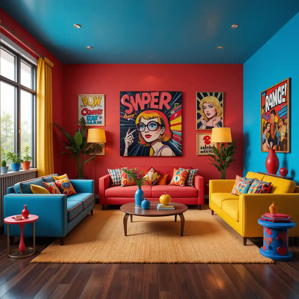 Retro Pop Art Living Room