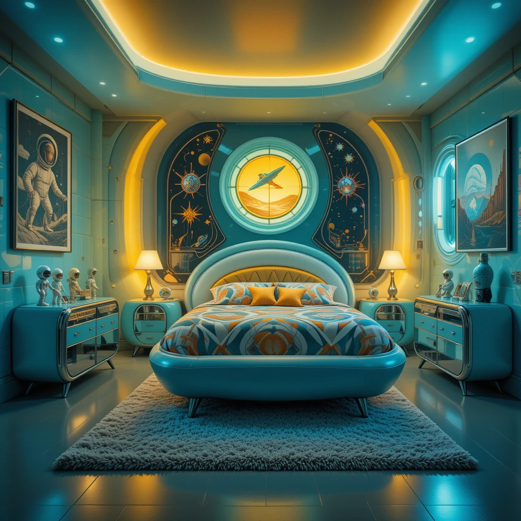Retro Space Age Bedroom